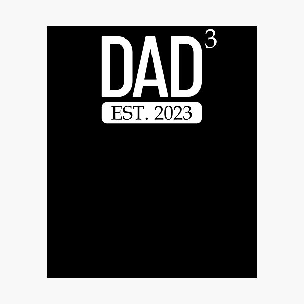 Item preview, Dad Cubed Est. 2023 Father Of 3 Father's Day Men's Dad Gear designed and sold by DynamicDesign.