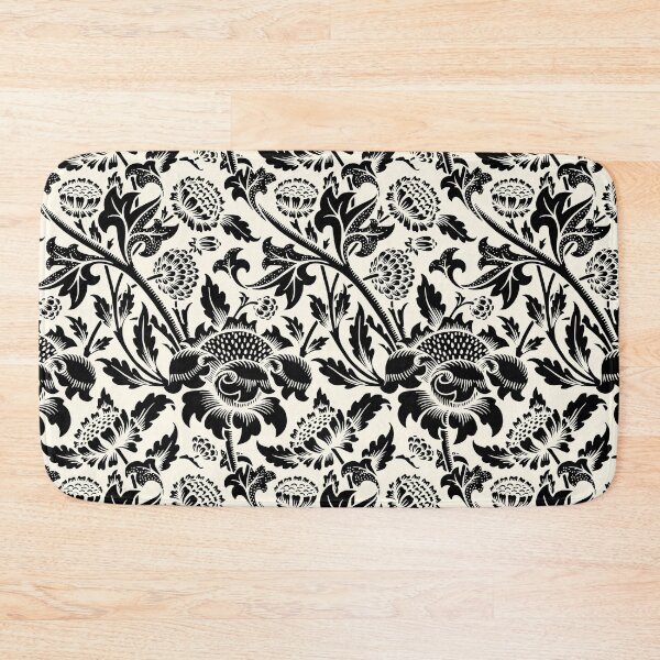 Item preview, Vintage Flower Ornament Botanical, Black and Cream designed and sold by Amy Brinkman.
