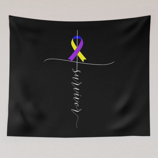Item preview, Bladder Cancer Awareness Survivor Tricolor Ribbon Gift designed and sold by JamesGilmore40.