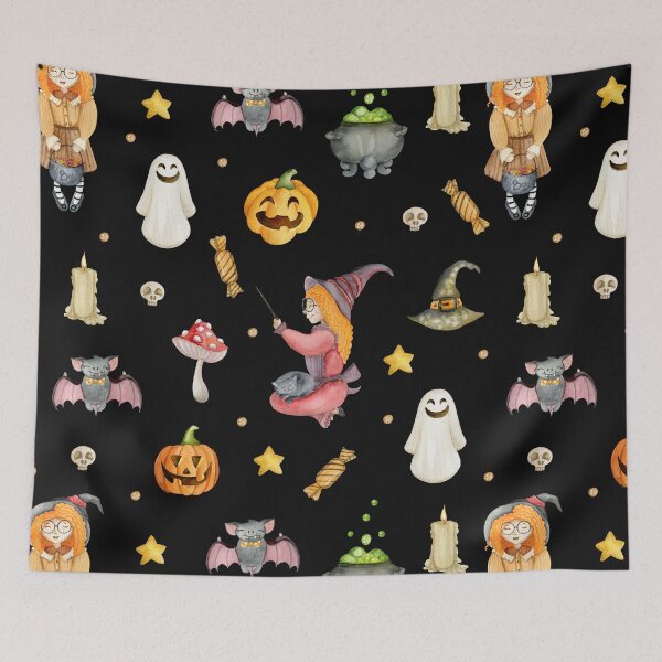 Item preview,  Halloween Happy Treat Seamless Pattern 2022 Decorations designed and sold by Gamicnum.