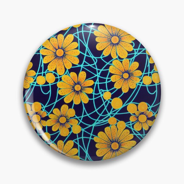 Item preview, Marigold Flowers Pattern Print designed and sold by ThePurpleMelon.