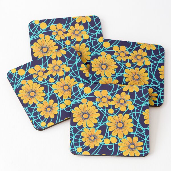 Item preview, Marigold Flowers Pattern Print designed and sold by ThePurpleMelon.