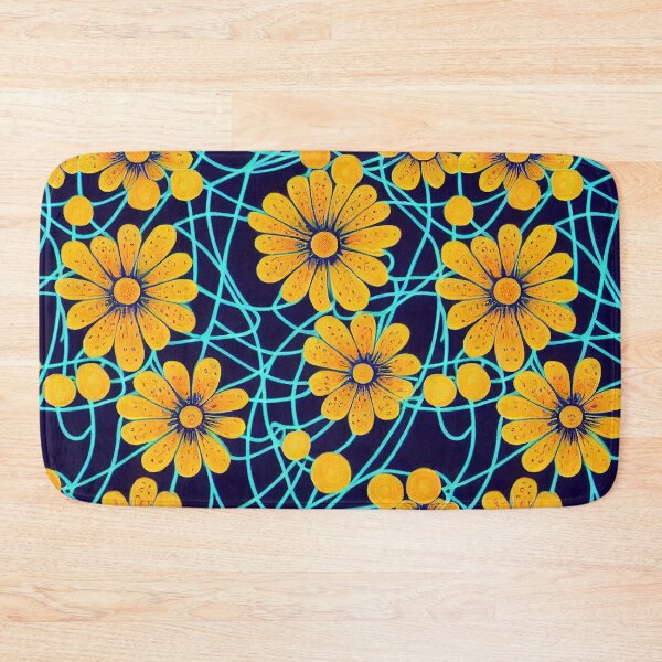 Item preview, Marigold Flowers Pattern Print designed and sold by ThePurpleMelon.