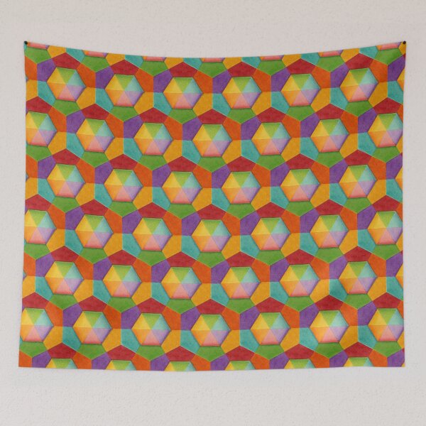Item preview, Rainbow Geometric (smaller scale) designed and sold by PatriciaSheaDesigns.