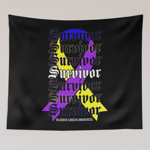 Item preview, Bladder Cancer Awareness Survivor Tricolor Ribbon Gift designed and sold by JamesGilmore40.