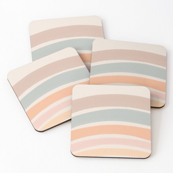 Item preview, Neutral Colors Wavy Lines Curvy Stripes Pattern Boho Aesthetic Gray Teal designed and sold by scorpiolane.