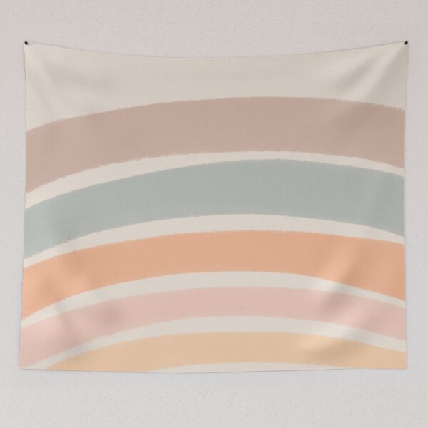 Item preview, Neutral Colors Wavy Lines Curvy Stripes Pattern Boho Aesthetic Gray Teal designed and sold by scorpiolane.