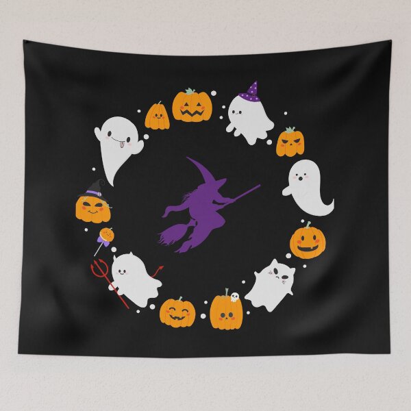 Item preview, Halloween Happy Witch Seamless Pattern 2022 Decorations designed and sold by Gamicnum.