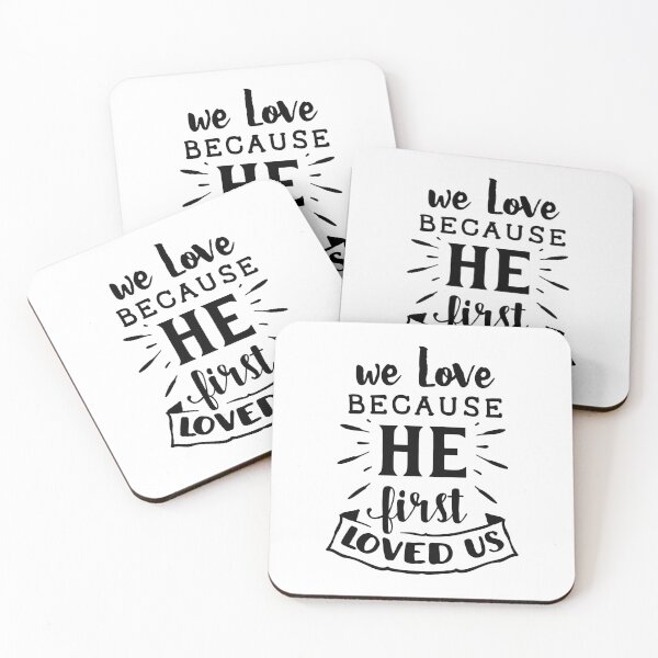 Item preview, we love because he first loved us designed and sold by ikrame-shop.