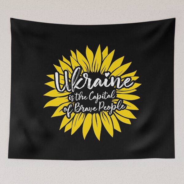 Item preview, Ukraine is the Capital of Brave People Support Ukrainians Sunflower designed and sold by lxmag.
