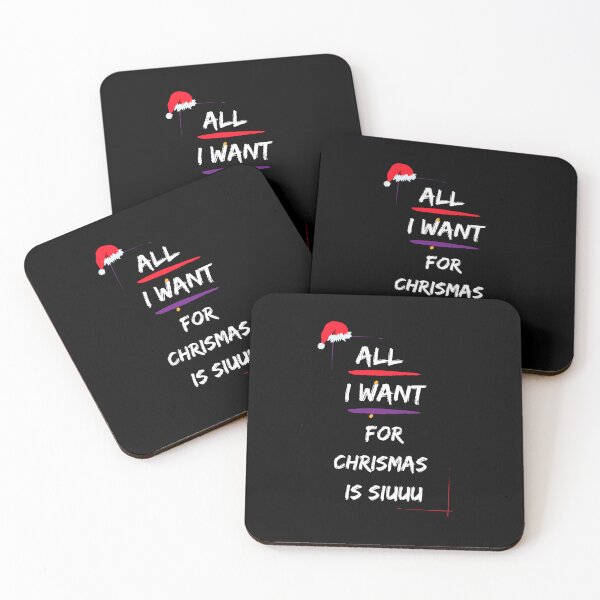 Item preview, All I Want For Christmas Is Siuuu White designed and sold by Fine-One-Art.