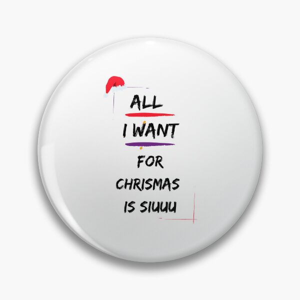 Item preview, All I Want For Christmas Is Siuuu Black designed and sold by Fine-One-Art.