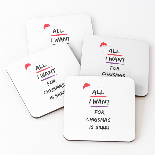 Item preview, All I Want For Christmas Is Siuuu Black designed and sold by Fine-One-Art.