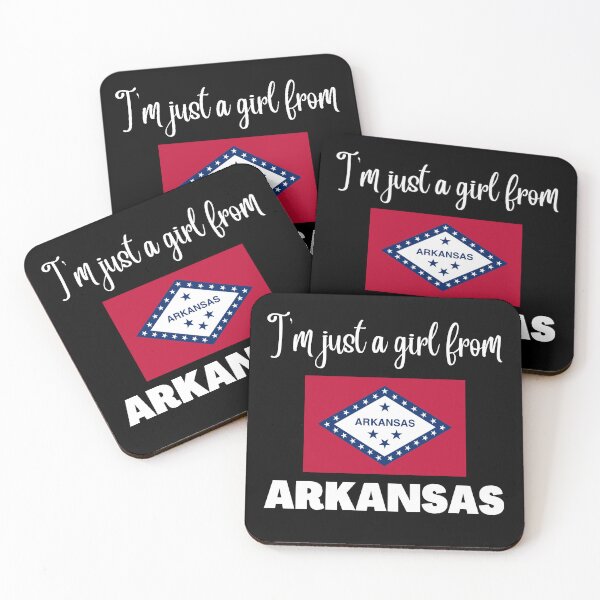 Item preview, I’m just a girl from Arkansas- State pride design for women and girls designed and sold by DesignsByDaddy.