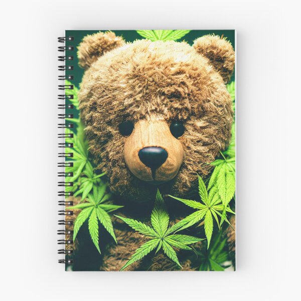 Item preview, Cute Brown Toy Bear Surrounded By Cannabis Leaves – Cannabis  Sativa Weed Lover designed and sold by MadeByRobots.