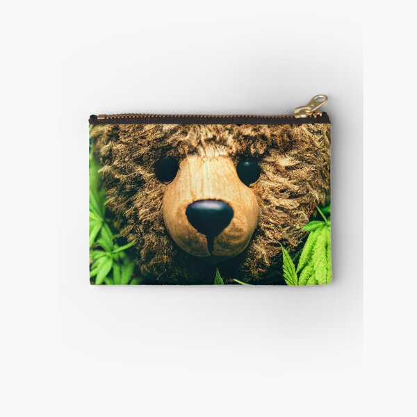 Item preview, Cute Brown Toy Bear Surrounded By Cannabis Leaves – Cannabis  Sativa Weed Lover designed and sold by MadeByRobots.