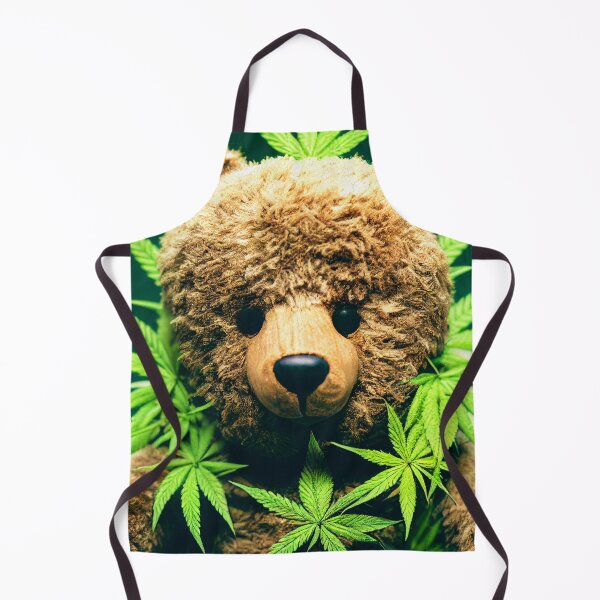 Item preview, Cute Brown Toy Bear Surrounded By Cannabis Leaves – Cannabis  Sativa Weed Lover designed and sold by MadeByRobots.