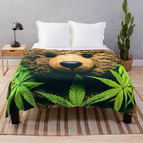 Cannabis Home Decor Marijuana 420 Blanket | Weed Leaf Bedding And Woven Blankets for selling THC or CBD User