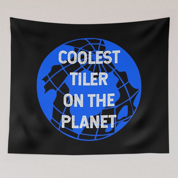 Item preview, Coolest Tiler on the Planet designed and sold by TimespunThreads.