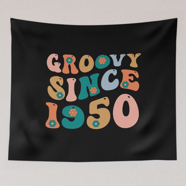 Item preview, Groovy Since 1950 | 72th Birthday | Retro Groovy Birthday designed and sold by AMINE  ★★★★★.