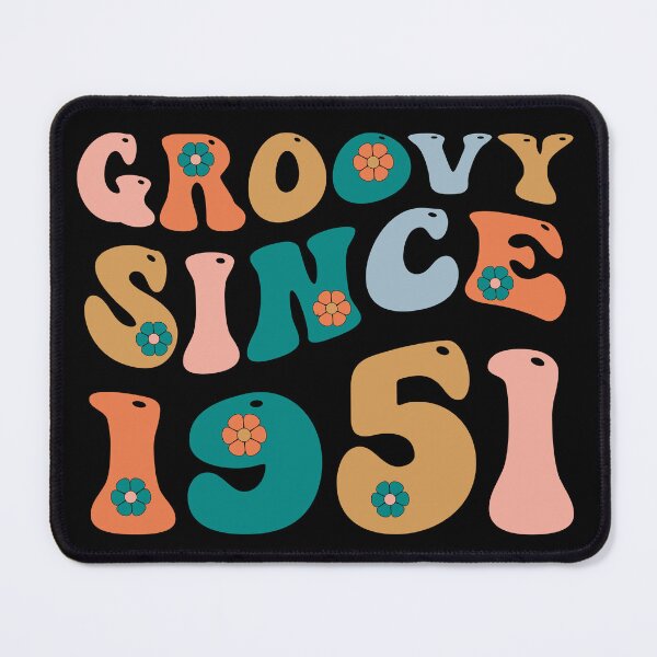 Item preview, Groovy Since 1951 | 71th Birthday | Retro Groovy Birthday designed and sold by AMINE ★★★★★.