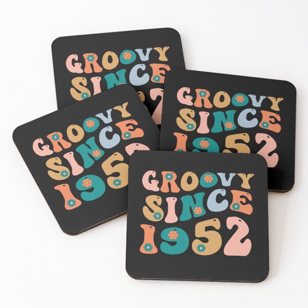 Item preview, Groovy Since 1952 | 70th Birthday | Retro Groovy Birthday designed and sold by AMINE  ★★★★★.