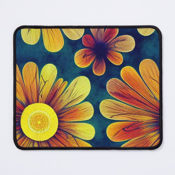 Item preview, Marigold Flowers Pattern Print designed and sold by ThePurpleMelon.