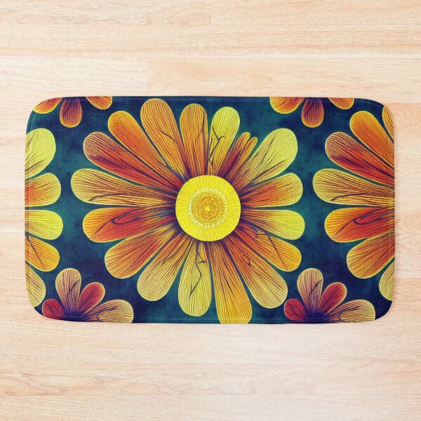 Item preview, Marigold Flowers Pattern Print designed and sold by ThePurpleMelon.