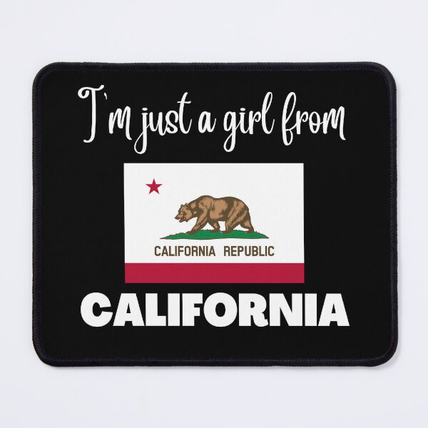 Item preview, I’m just a girl from California- State pride design for women and girls designed and sold by DesignsByDaddy.