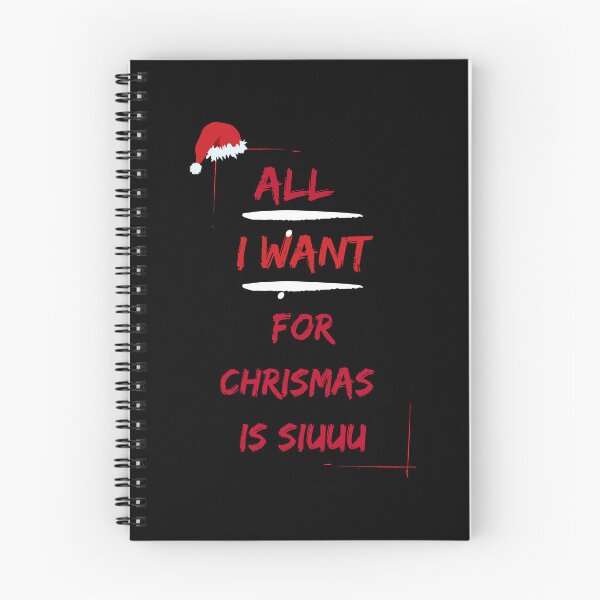 Item preview, All I Want For Christmas Is Siuuu Red on White designed and sold by Fine-One-Art.