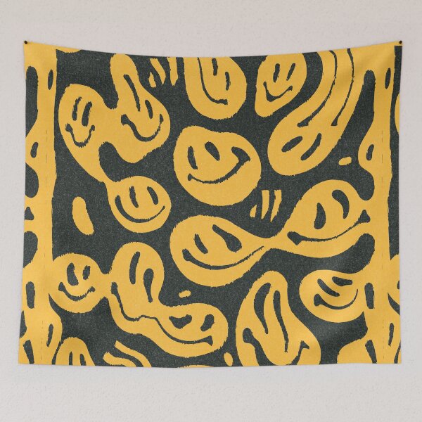 Item preview, Rough Black n Yellow Melted Happiness designed and sold by STUDIO MORE Los Angeles.