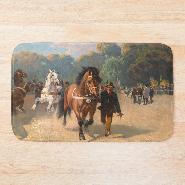 Item preview, Horse Market at the Prater | Hans Johann Haag | 1915 Animal Art designed and sold by CJET.