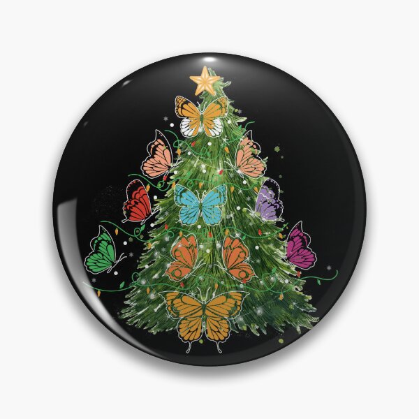 Item preview, Butterfly Christmas Tree Colorful Design designed and sold by EarthArtDesigns.