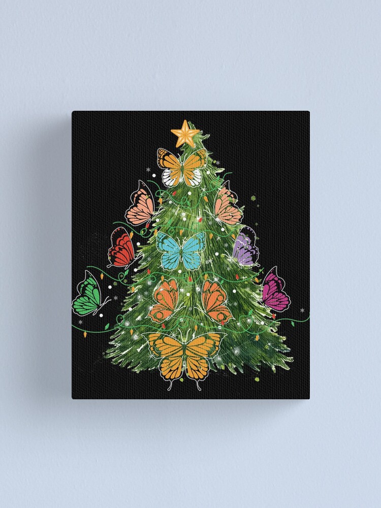 Butterfly Christmas Tree  Colorful christmas tree, Christmas tree