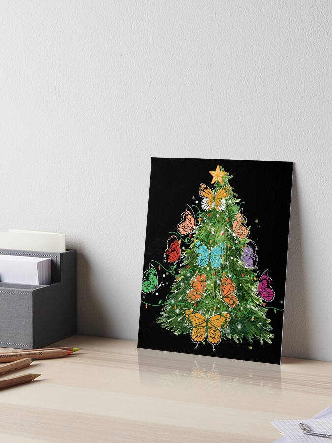 Butterfly Christmas Tree  Colorful christmas tree, Christmas tree