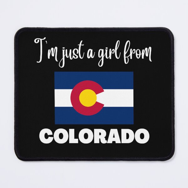 Item preview, I’m just a girl from Colorado- State pride design for women and girls designed and sold by DesignsByDaddy.