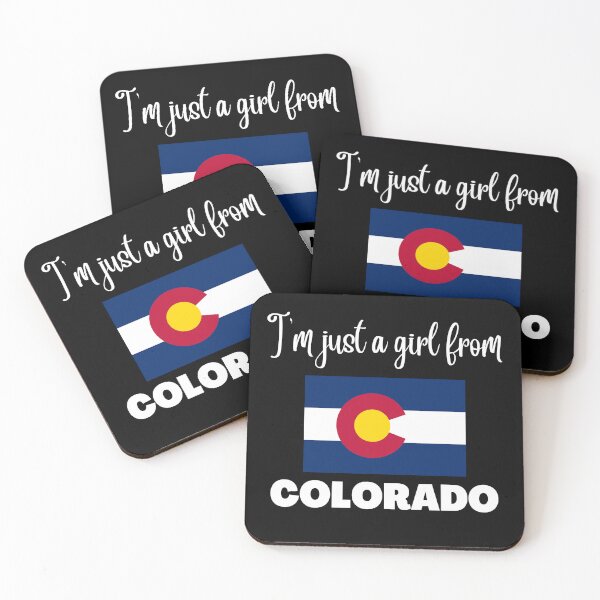 Item preview, I’m just a girl from Colorado- State pride design for women and girls designed and sold by DesignsByDaddy.