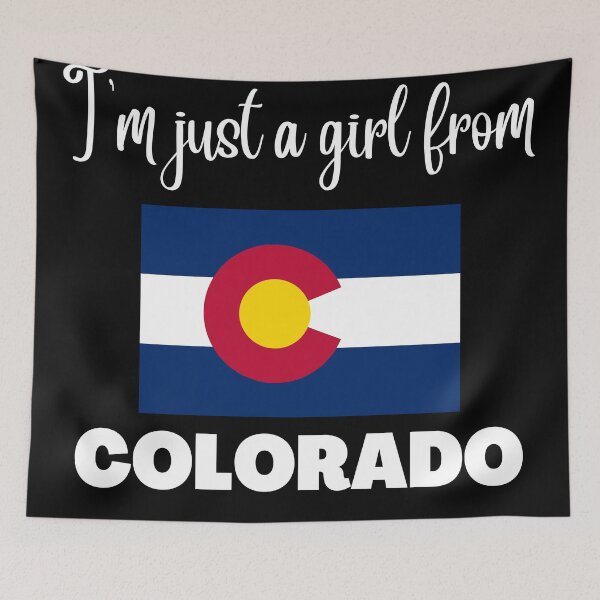 Item preview, I’m just a girl from Colorado- State pride design for women and girls designed and sold by DesignsByDaddy.