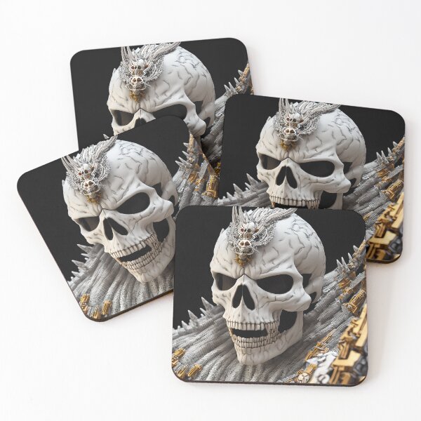 Item preview, Full Detailed White and Gold Skull Artwork - Skull Colection. designed and sold by SpektroDesign.