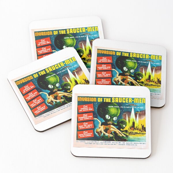 Item preview, Invasion of the Saucer Men Poster 1957 designed and sold by TeeARTHY.