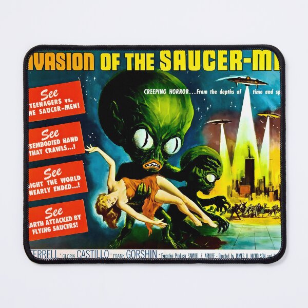 Item preview, Invasion of the Saucer Men Poster 1957 designed and sold by TeeARTHY.