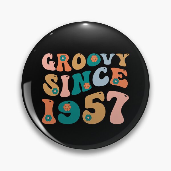 Item preview, Groovy Since 1957 | 65th Birthday | Retro Groovy Birthday designed and sold by AMINE  ★★★★★.
