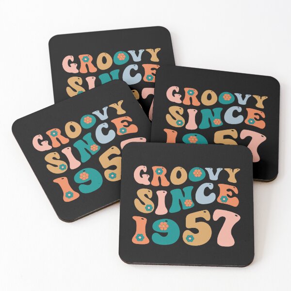Item preview, Groovy Since 1957 | 65th Birthday | Retro Groovy Birthday designed and sold by AMINE  ★★★★★.