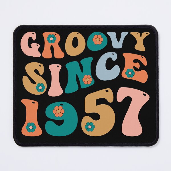 Item preview, Groovy Since 1957 | 65th Birthday | Retro Groovy Birthday designed and sold by AMINE  ★★★★★.