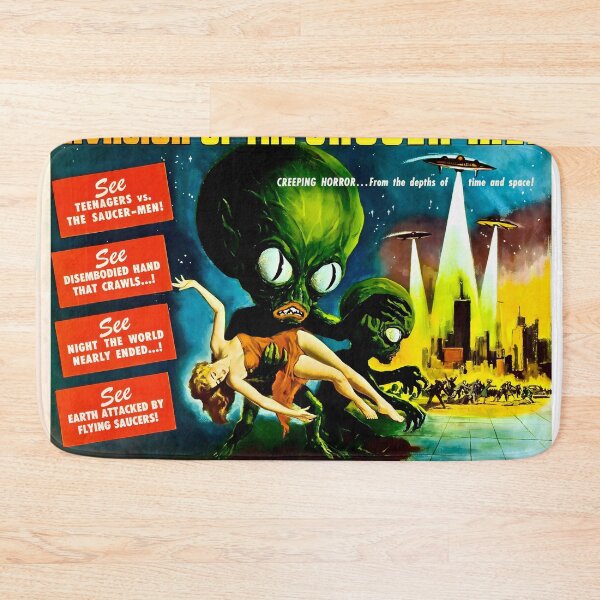 Item preview, Invasion of the Saucer Men Poster 1957 designed and sold by TeeARTHY.