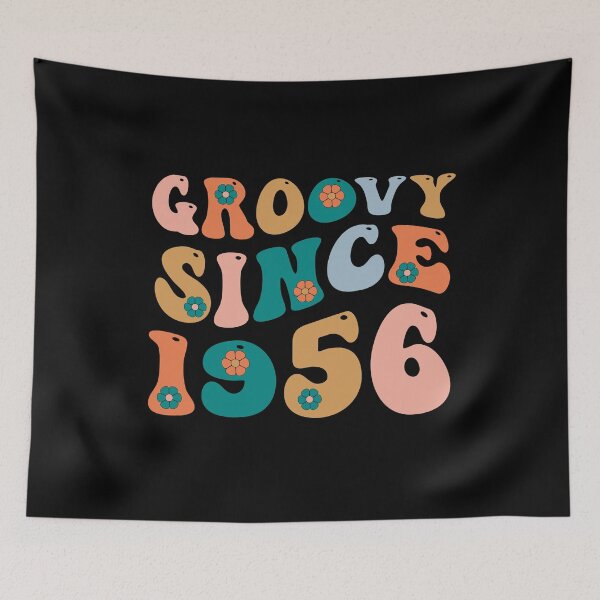 Item preview, Groovy Since 1956 | 66th Birthday | Retro Groovy Birthday designed and sold by AMINE  ★★★★★.