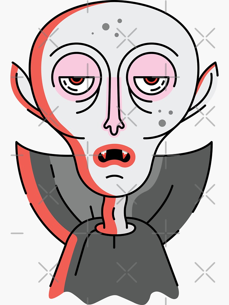 Vampire Sticker For Sale By P O O L Redbubble 8285