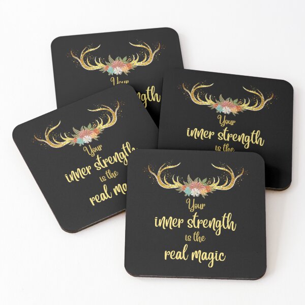 Item preview, Golden Antlers - Your Inner Strength Is The Real Magic designed and sold by CreativNode.