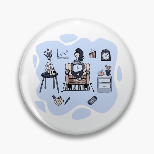 Item preview, Cute woman freelancer at home designed and sold by OM-lova.