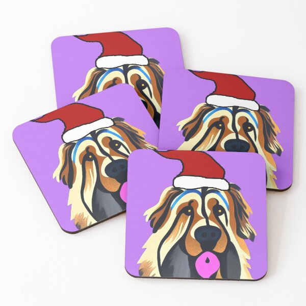 Item preview, Funny Cool Leonberger Dog in Santa Hat Christmas designed and sold by Nature's Fancy.